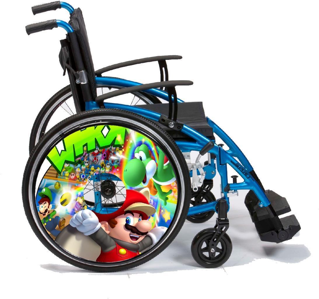 Wheelchair Spoke Guards VINYL SKINS Custom Designs Personalised for